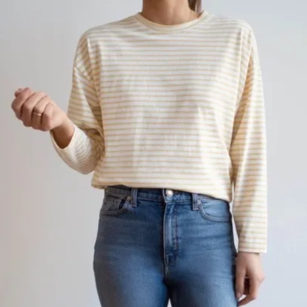 Ayr French Fry Tee - Bagel - Size Small